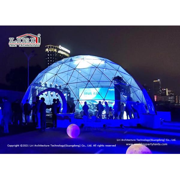 выставочный зал выпуска нового товара шатра 177m2 события геодезического купола диаметра 15m
