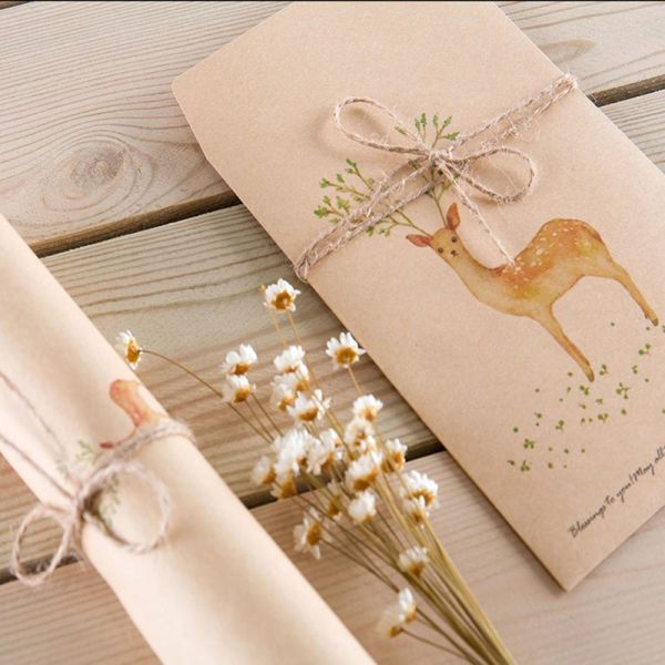 Thick Brown C5 Invoice Gift Card Envelopes Special Printing for School office