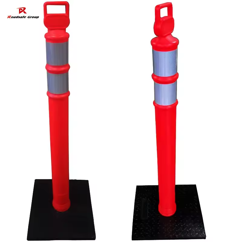 Flexible Road Safety Traffic Bollard with Top Post for Parking and Traffic Control