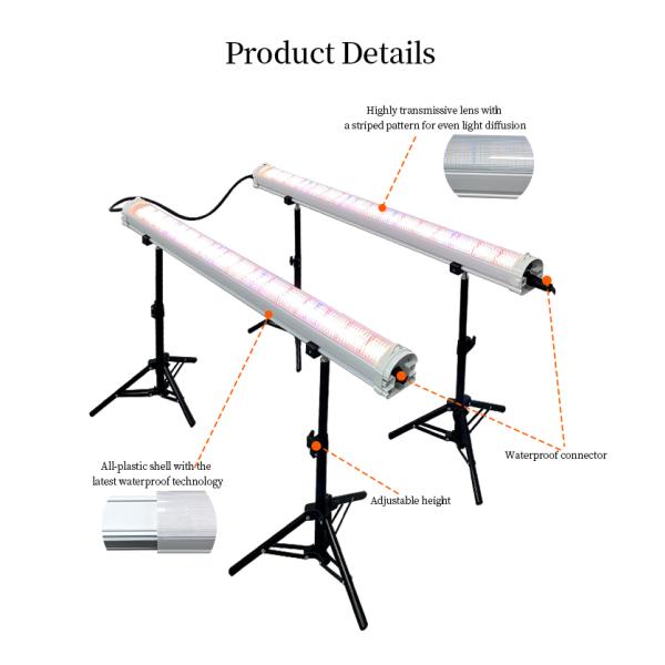 0-10V Dimming Under Canopy Grow Lights réglable à spectre complet LED Grow Lights 120W