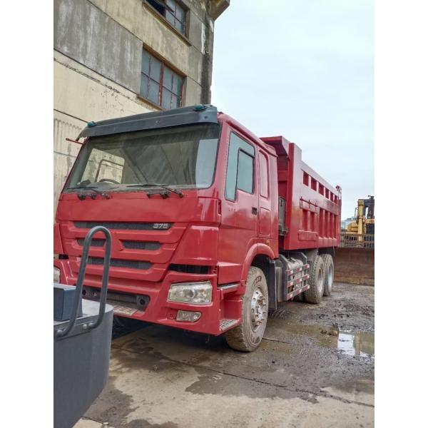Used Dump Truck HOWO 375 with Original Paint and EPA Engine from Japan at Restaurant