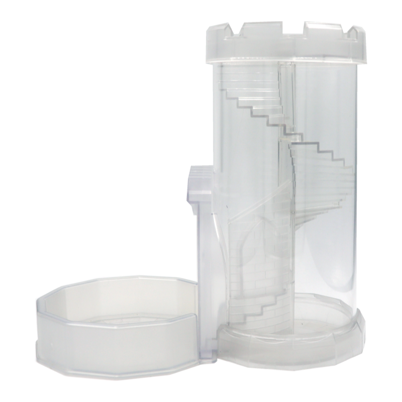 Customized Color Durable Plastic Spiral Staircase Design Dice Tower for DND Game Dice Cup