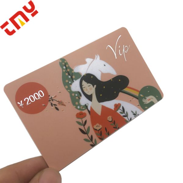 Custom Gift Card Pvc Plastic Card Waterproof With Personalized Printing for Gift