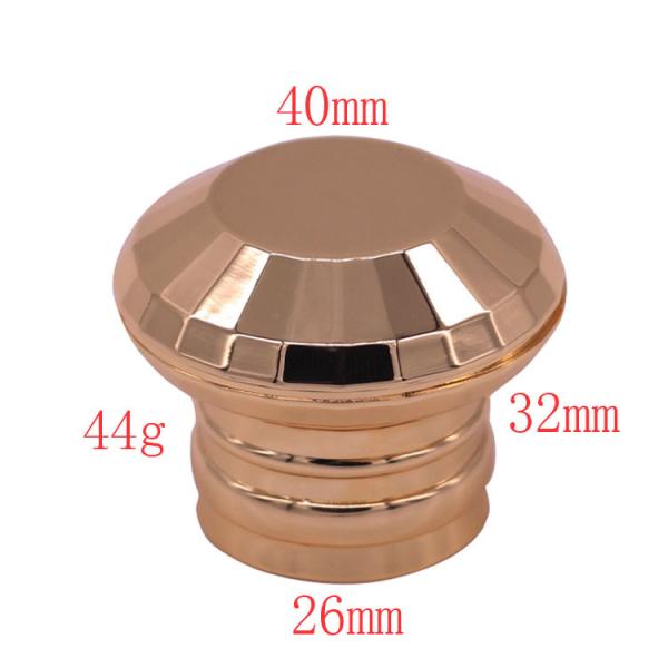 Customized Logo Premium Glossy T-Shaped Cap Zamac Perfume Cap for Fea 15