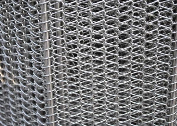 304 316 316L 430 310 Stainless Steel Wire Mesh Conveyor Belt With Chian Alkali Resistant