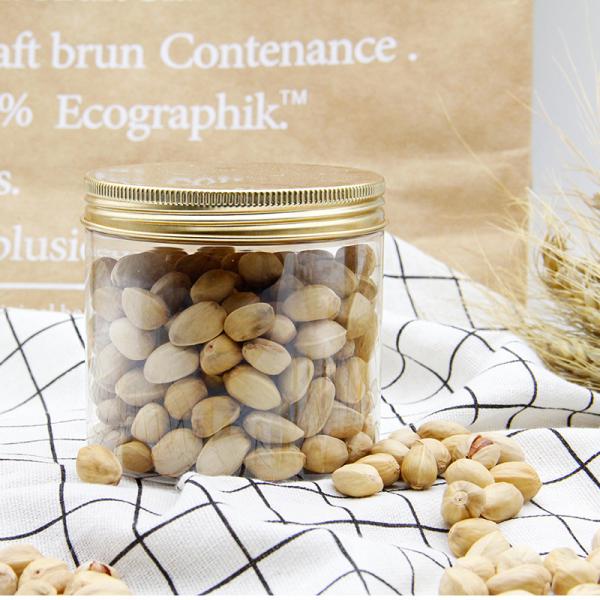 Хранение сухофрукта порошка конфеты опарника ЛЮБИМЦА пластиковое круглое с серебряными крышками