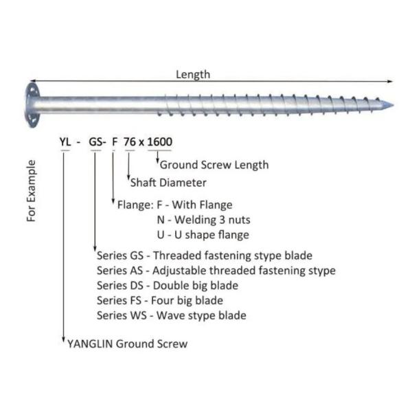 Pilotes de tornillo de anclaje Galvanización por inmersión en caliente HDG Tornillo de tierra Pilote de cimentación para casa de madera