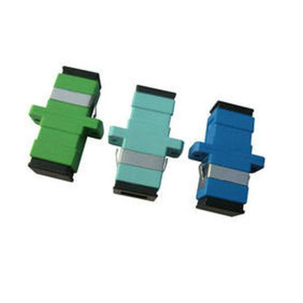 Pluggable SC Simplex Fiber Optic Adapter , FC / ST Fiber Optic Connector