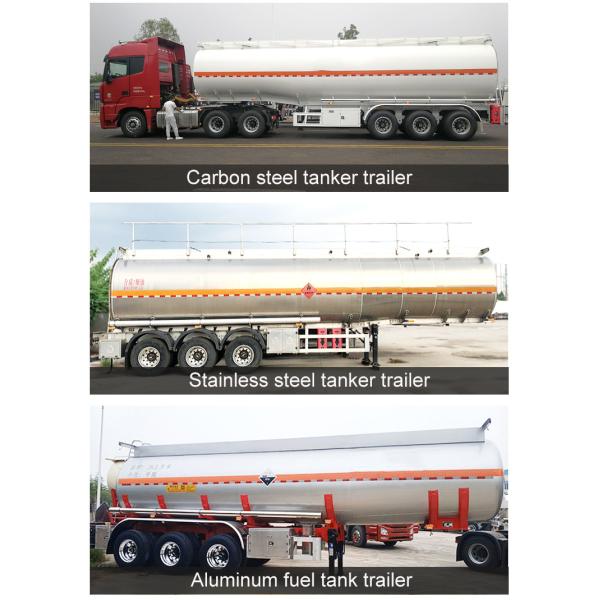 3 Axle Aluminum Stainless Carbon Steel Heavy Fuel Oil Truck Tanker Oil Tank Truck Trailer
