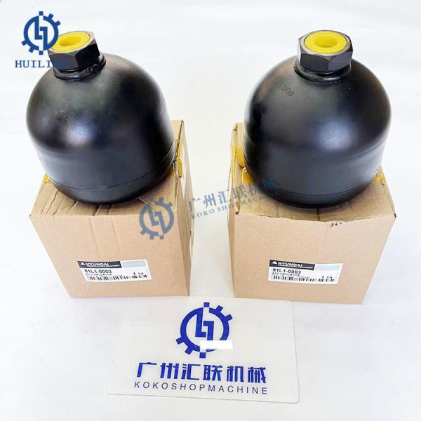 Accumulateur de diaphragme hydraulique 81L1-0003 pour le véhicule Hyundai R130W3 R170W3 R200W3 R140W7 R170W7 R170W7A R200W7