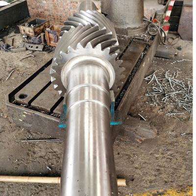 DP 1.5 25T Herringbone Double Helical Gear Shaft For Mining Equipment