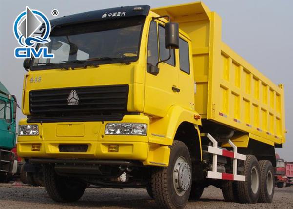 -SWZ Heavy Duty Dump Truck WD615 Diesel Engine 18 CBM Yellow Colur Tipper Truck Loading Capacity 20 Tons