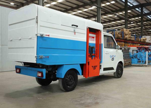 Self-loading and self-unloading electric garbage truck, new energy garbage truck for residential communities
