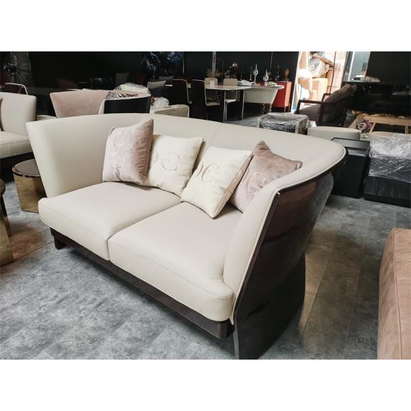 factory Luxury Modern Furnitures lounge  low seating Leather Sofa For Livingroom