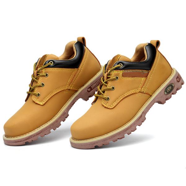 Безопасные ботинки с стальной крышкой на ногах и стальной средней подошвой