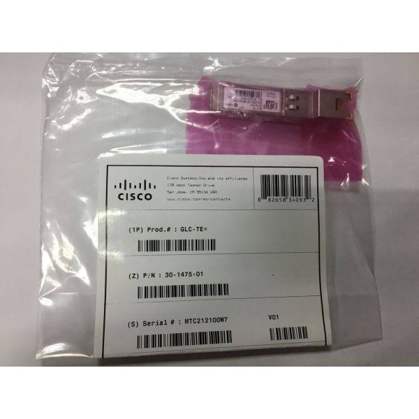 IEEE 802.3 Cisco SFP Module GLC-TE= 10g SFP+ Transceiver Customized