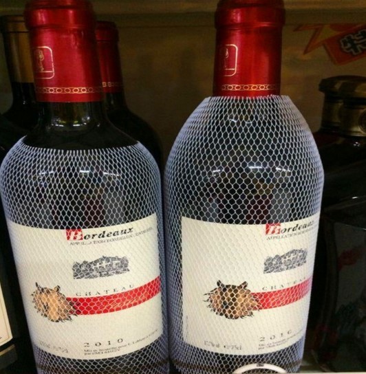 La malla protectora no tóxica que envuelve para la botella de las piezas de metal/vino/el embalaje empaqueta