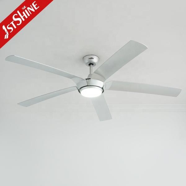 Controle remoto Ventilador de teto LED Alto fluxo de ar 5 lâminas 65 polegadas 2- com luz e controle remoto