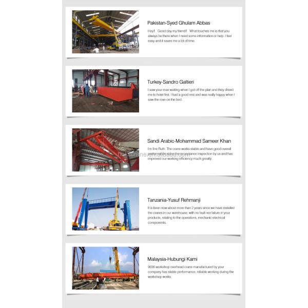 Хороший качественный оперативный контроль моста надземного крана прогона двойника 8t привесной