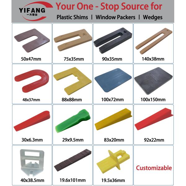 Embalagem de plástico tipo U de 75 mm para janelas em forma de ferradura para portas e janelas