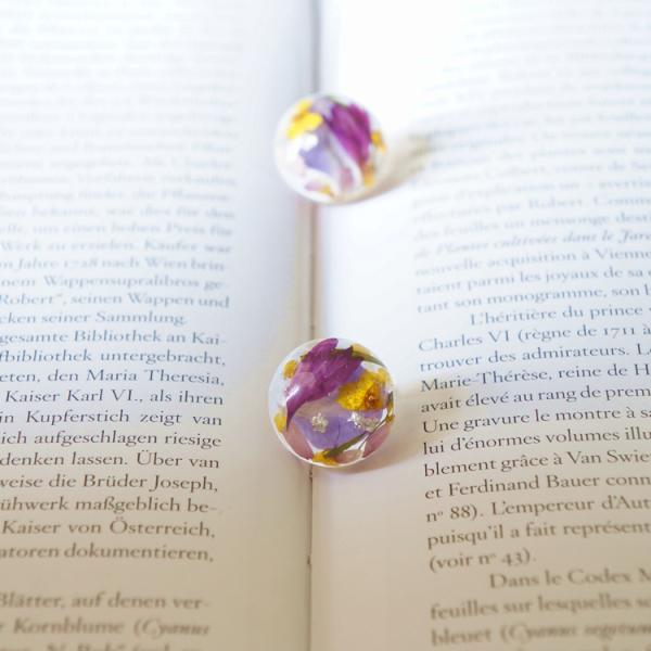 Forget-Me-Not Purple Earing Stud Cute Korea Style Women Loved Ball Earrings With Best Quality
