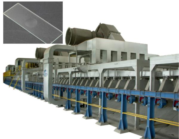 Flint Sheet Glass Making Machine personalizado ISO9001 30TPD 0.8mm