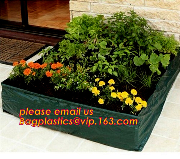 40 Gal Grow Biodegradable Garden Bags Aeration Fabric Pots Breathable With Handles