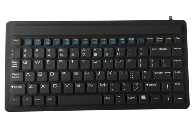 87 FCC impermeável médico do teclado IP68 de USB PS/2 do silicone das chaves