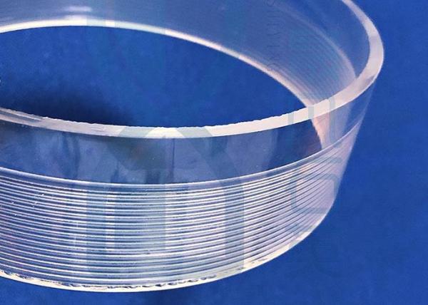 O enrolamento da linha de parafuso fundiu o anel do tubo de vidro de quartzo do silicone