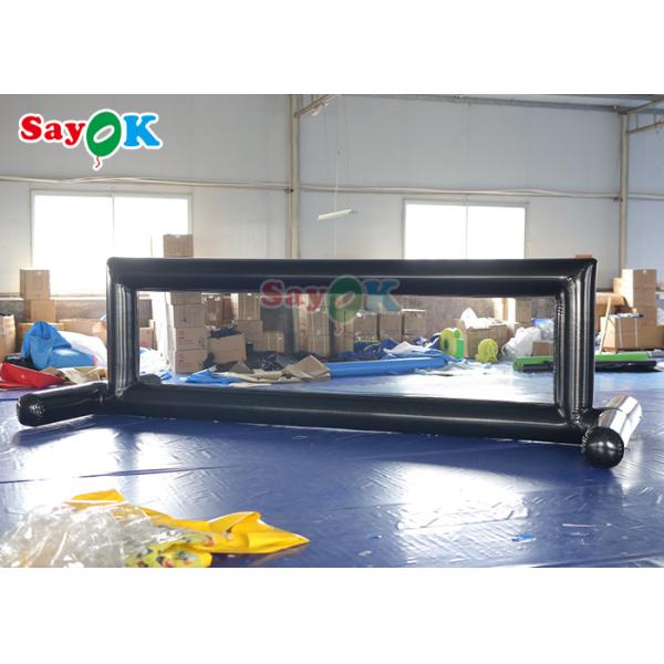 Сатурн Водная игрушка 4x2x1.5m Надувный волейбольный бассейн Плавающий с сетью воды Партийная игрушка