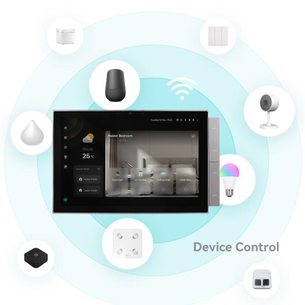 グロマーケット ツヤ スマートホーム コントロール パネル 10インチ スクリーン BLE ジグビー ゲートウェイ ビルディング インターコン 互換性