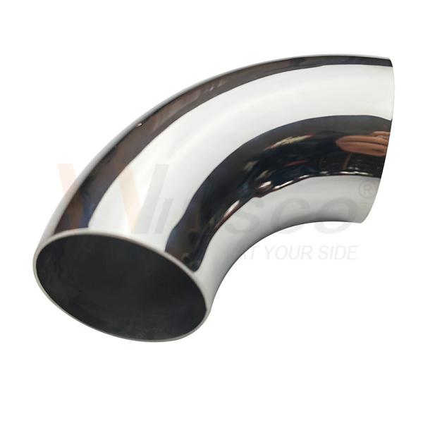 AISI 201 304 316 Mirror Satin 76.2mm 3 Inch OD Stainless Steel Handrail Elbow 1.2mm-2.0mm Thick