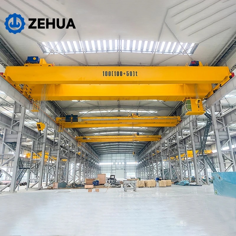 European Style QD Heavy Load 40ton 45ton QD Double Girder Overhead Crane Trolley  Factory Direct