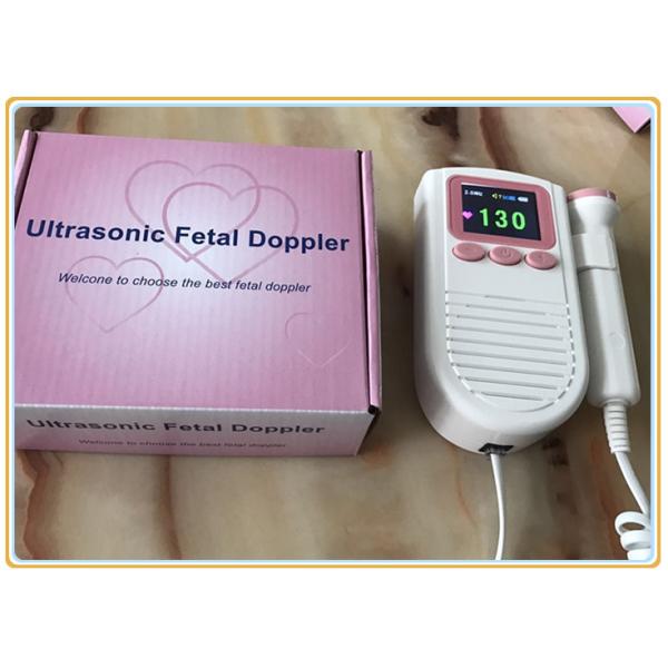 Home Ultrasounic Pocket Fetal Doppler 2 Mhz PHR Probe 0.48KG Weight