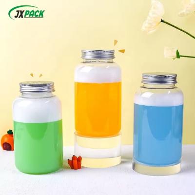 Impression par écran Bouteille en plastique de thé au lait ronde ronde Taille personnalisée