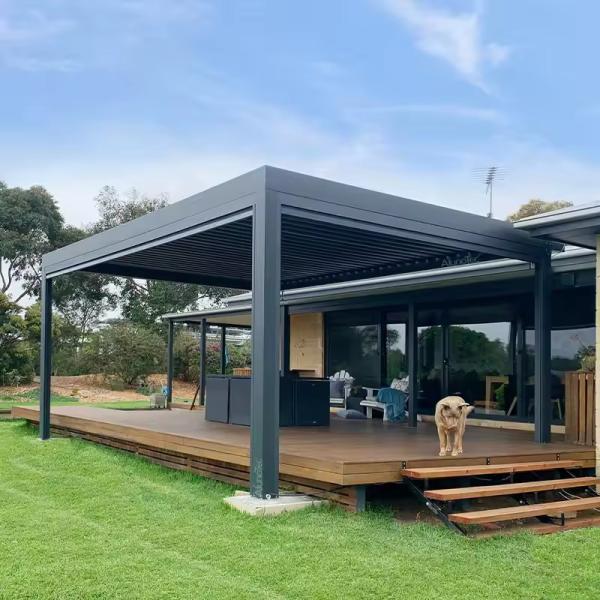 Customizable Aluminum Gazebo with Retractable Canopy Durable and Versatile