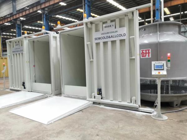  Compressor Lettuce Vacuum Cooler 121kw R404A Refrigerant