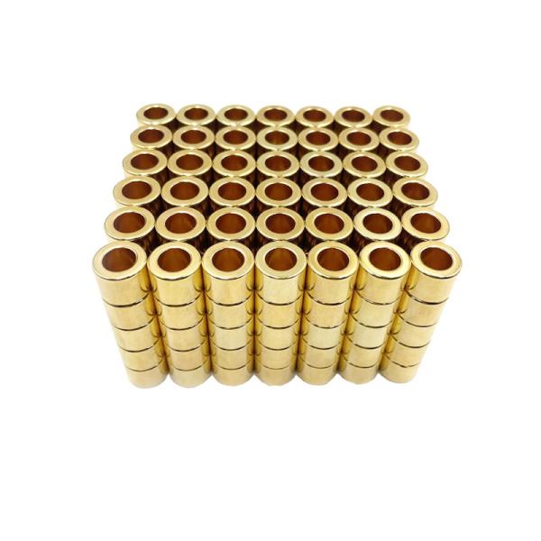 Multi Polar Sintered Neodymium Magnet Radial Ring Magnet With Gold Coating