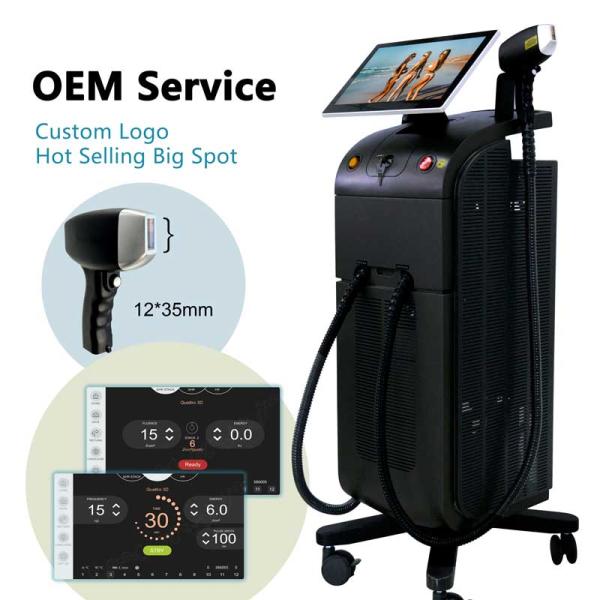 Máquina de extracción de vello de diodo de titanio original 755/808/1064 Ventas