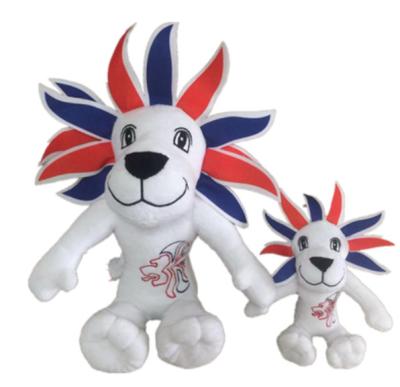 Washable 5 Inch 12.7mm Giant Lion Cub Stuffed Animal PP Cotton Inside