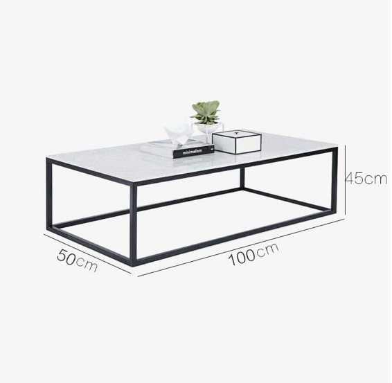 Living Room Iron Art Artificial Marble Top Dining Room Table