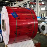 0.38mm Thickness Customised Pattern Laminated Colour Coated Aluminium Coil With Recyclable Material