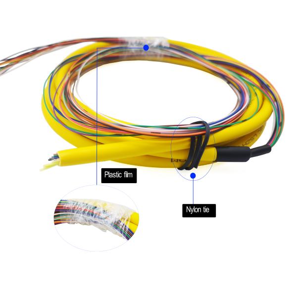 18 Colors Fiber Optic Pigtail 3Mts Fanout Tight Buffer SC G657A1 LSZH 0.9mm