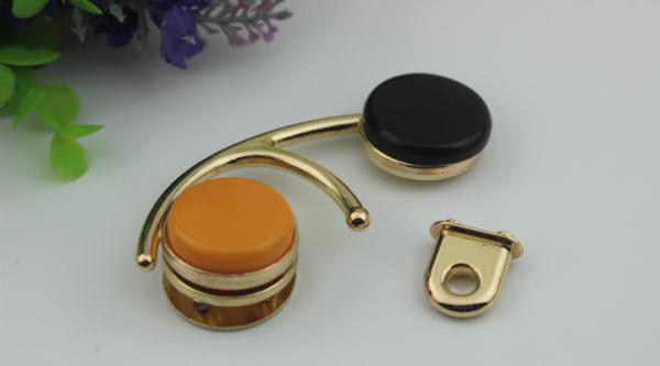 Purse hardware metal multi-colorful decorative gold metal clip lock with nickel free