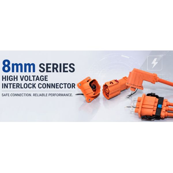 1500V 200A 8mm High Voltage Interlock Connector IP67 for Power Distribution and Battery System