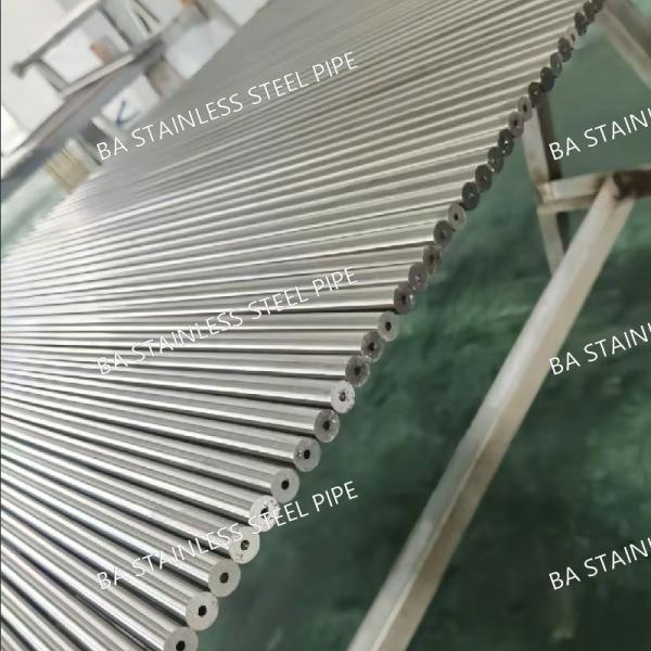 ASTM A269 TP304 BA Stainless Steel Pipe 6*0.6mm/6*1mm/8*1.0mm ±0.03mm Tolerance in 6m Length
