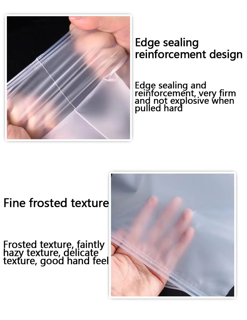 Frosted Self Sealing Handheld Clothing Down Suit Stick Bone Bag