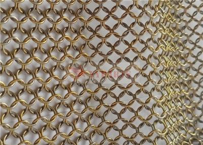 12mm Chainmail Wire Mesh Curtains Stainless Steel For Exterior Design
