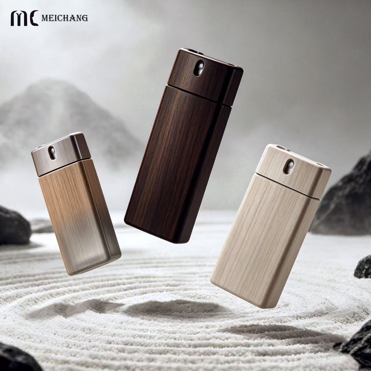 Square Refillable Perfume Spray Bottle – 10ml / 20ml / 40ml Portable Perfume Packaging (MC-1205)