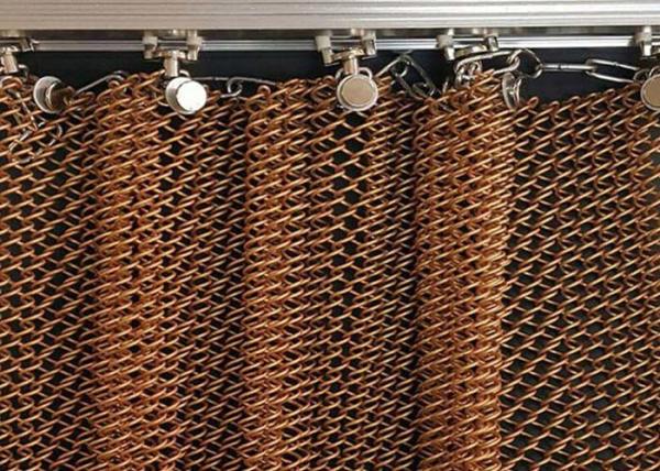 1.0 mm Diâmetro de fio de alumínio Metal bobina cortina cortina interior rede decorativa para casas e hotéis